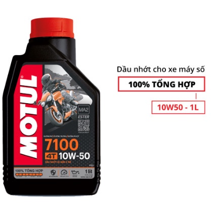 Dầu nhớt xe máy Motul 7100 4T 10W50 1L