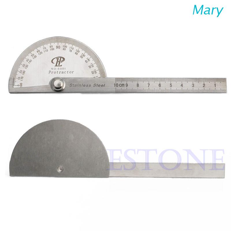 Thước Đo Góc 180 Độ Bằng Thép Không Gỉ Chất Lượng Cao