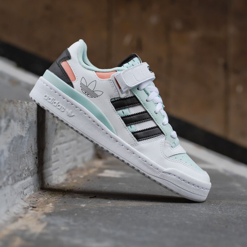 Giày thể thao nam chính hãng Adidas Forum Low halo mint phối màu xanh