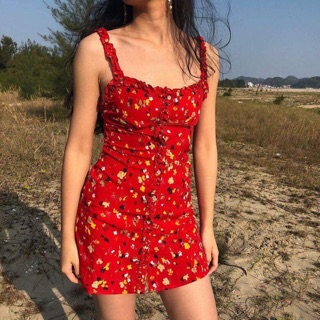 Váy cotton pha lụa