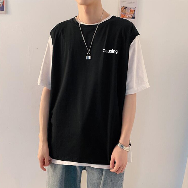 Áo Thun Thể Thao Không Tay In Chữ Trẻ Trung Cho Nam