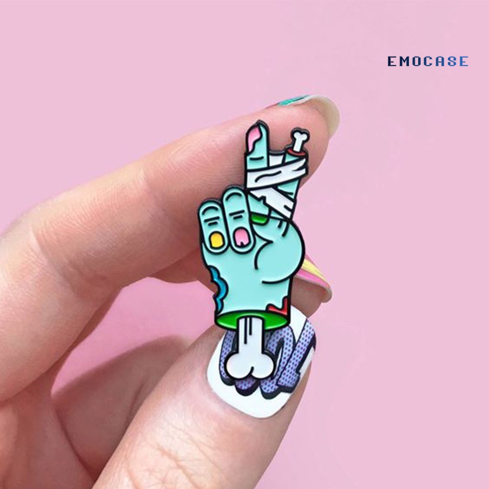 Ghim Cài Áo Hình Bàn Tay Đầu Lâu Độc Đáo