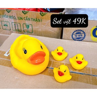 set 4 vịt vàng chíp chíp