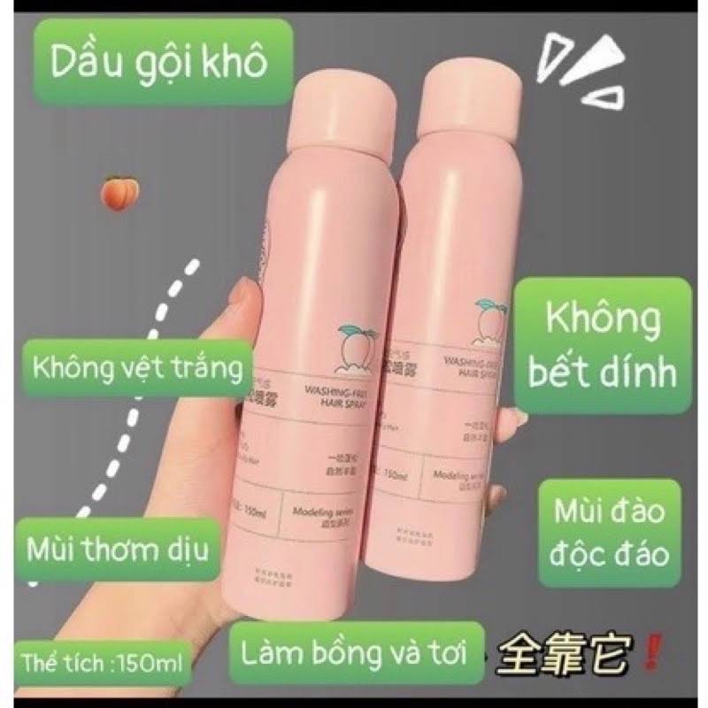 Gội khô Luckyfine Hương Đào 150ml
