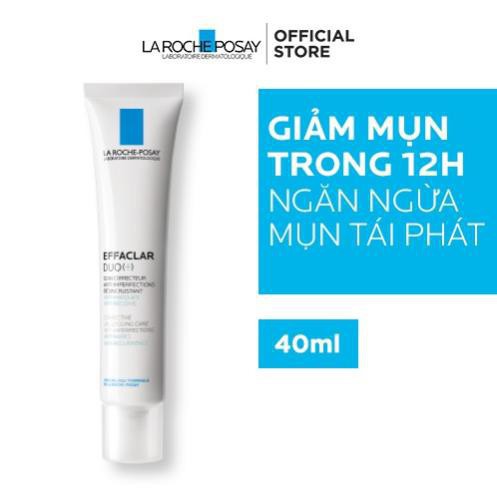 {NỘI ĐỊA PHÁP} Kem dưỡng da thông thoáng lỗ chân lông ngừa thâm và mụn La Roche-Posay Effaclar Duo+ 40ml