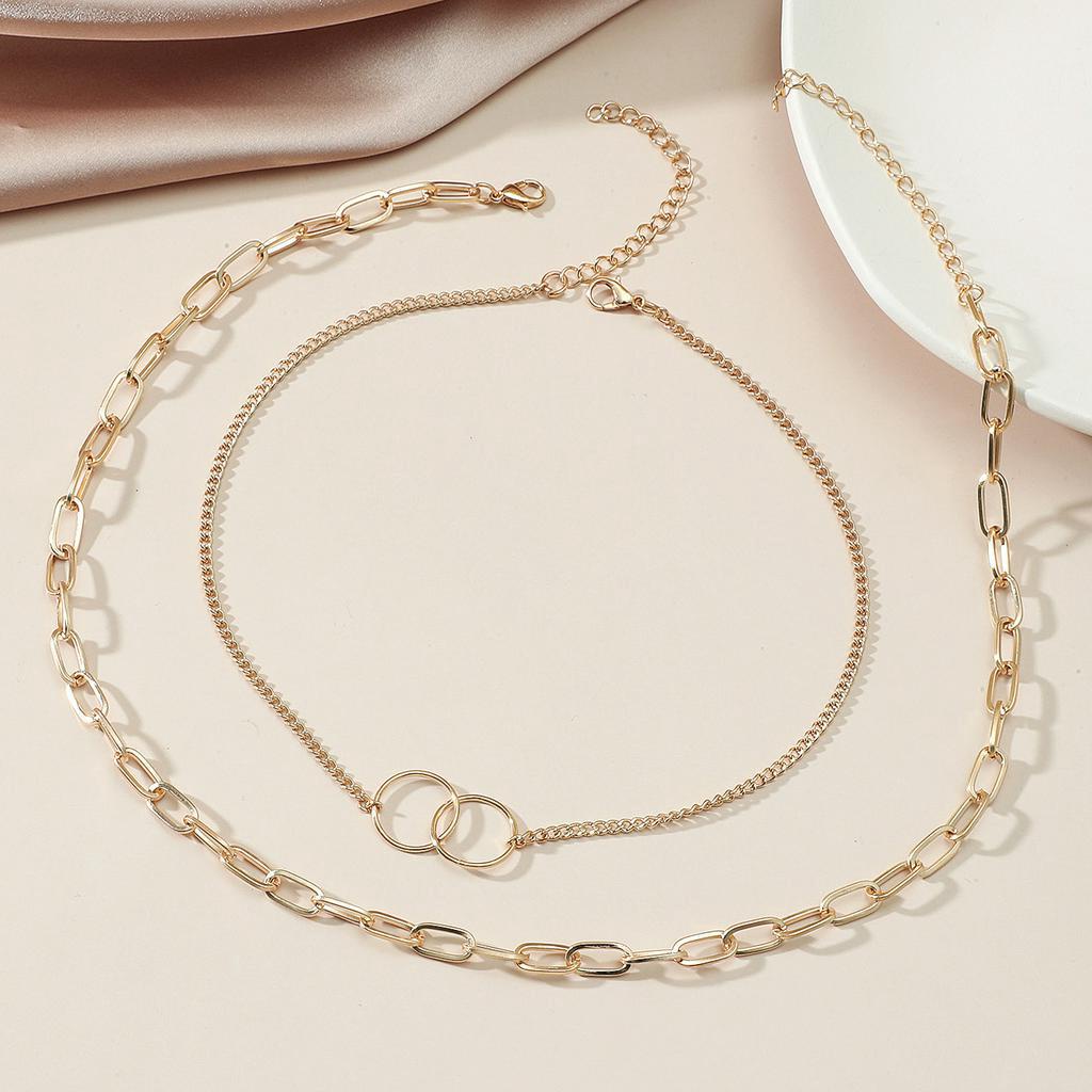 Vòng cổ 2 lớp phong cách Hàn Quốc thanh lịch cho nữ