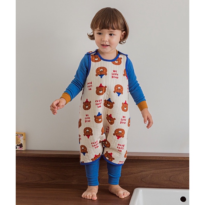 Túi ngủ chần bông Love Bear Cordii Hàn Quốc #Kokid