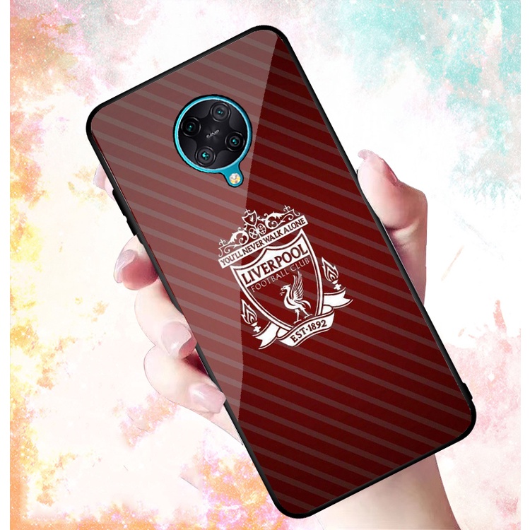 Ốp Lưng XIAOMI REMDI K30 PRO, K30 ULTRA, POCO F2 PRO mặt kính cường lực cao cấp In hình Câu Lạc Bộ Bóng Đá