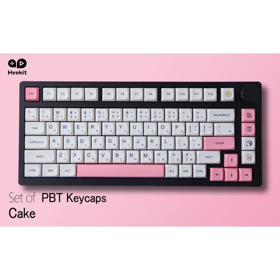GMK Strawberry Milk Cake Keycaps 137 Phím PBT Thuốc nhuộm-Thăng hoa Keycaps XDA Hồ sơ Nhật Bản Keycaps cho Cherry Gateron MX Công tắc bàn phím cơ