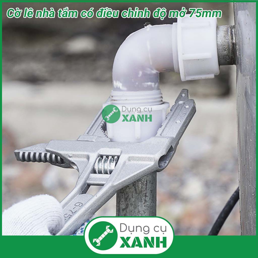Cờ lê, mỏ lết ngắn vặn thiết bị nhà tắm có điều chỉnh độ mở đến 75mm