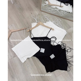 Áo croptop hai dây basic dễ phối đồ