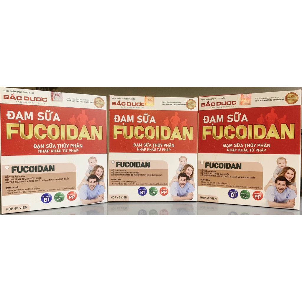 Đạm sữa thủy phân FUCOIDAN thực phẩm bảo vệ sức khỏe, tăng cường hấp thu tốt, nhập khẩu từ pháp