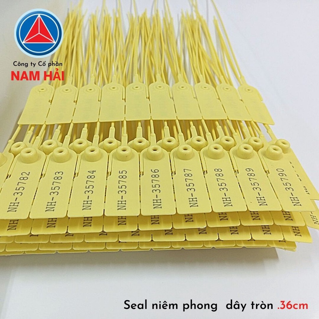 Seal khóa niêm phong kẹp chì dây rút trơn tròn 36cm