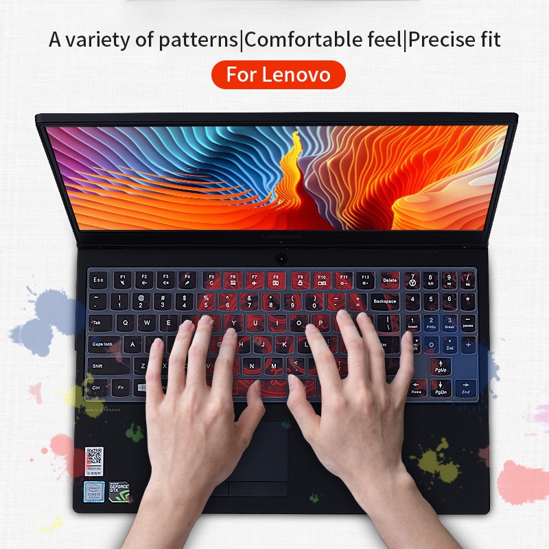 Ốp Bàn Phím Silicon Mềm Chống Nước In Hình 3D Cho Lenovo Legion 5 5P 15.6 inch 2020 Legion 5 pro 2021