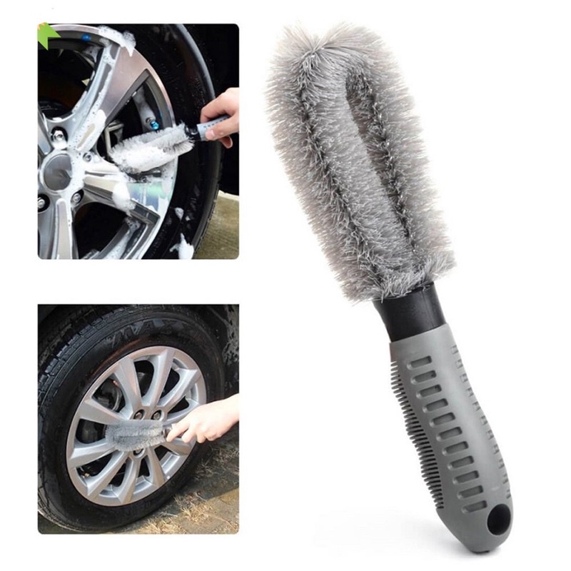 combo Bàn chải mâm xe và lốp xe lông cao cấp.