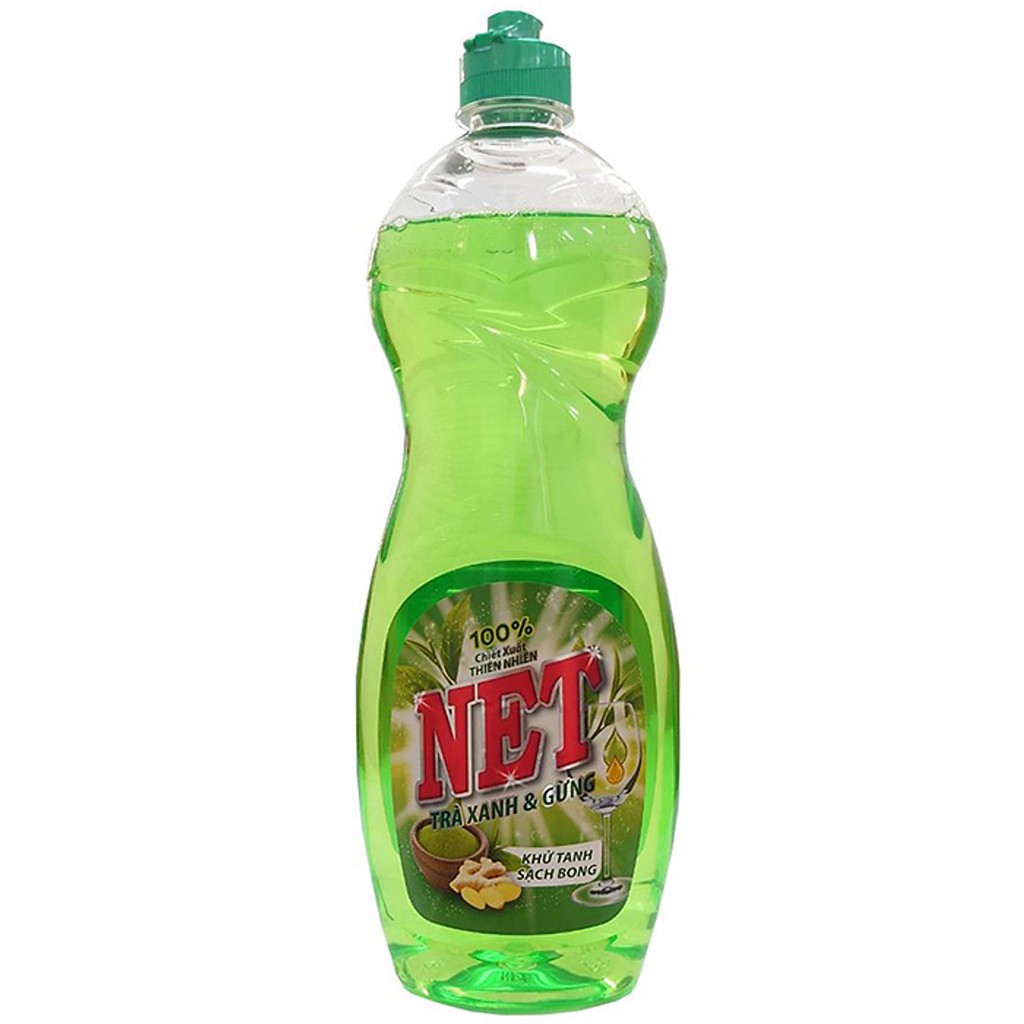 Nước rửa chén NET Trà xanh & Gừng 750gr