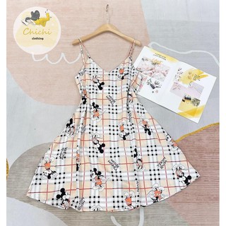 Váy ngủ 2 dây Lụa Satin mềm mịn, thoáng mát