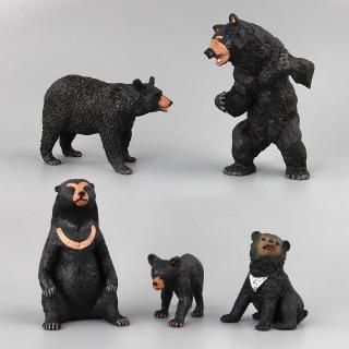 Mô hình chú gấu đen mini độc đáo sống động cho bé