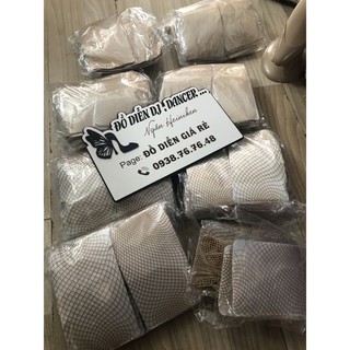 Quần tất lưới màu da
