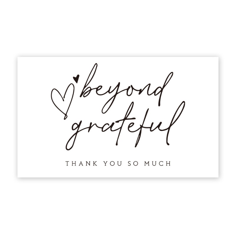 Set 30 tấm thiệp in chữ Thank You trang trí tiệc cưới/tiệc thôi nôi độc đáo