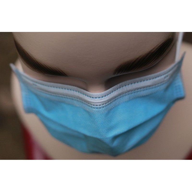 5 HỘP Khẩu trang y tế 4 lớp BISOU màu Xanh