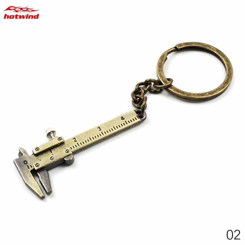 Móc khóa hình thước cặp vernier mini bằng kim loại