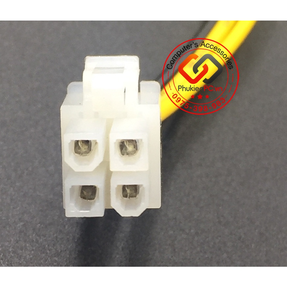 Cáp nối dài nguồn 4Pin CPU, dài 20cm . Sử dụng nối dài dây nguồn CPU bị ngắn, dùng cho máy tính PC.