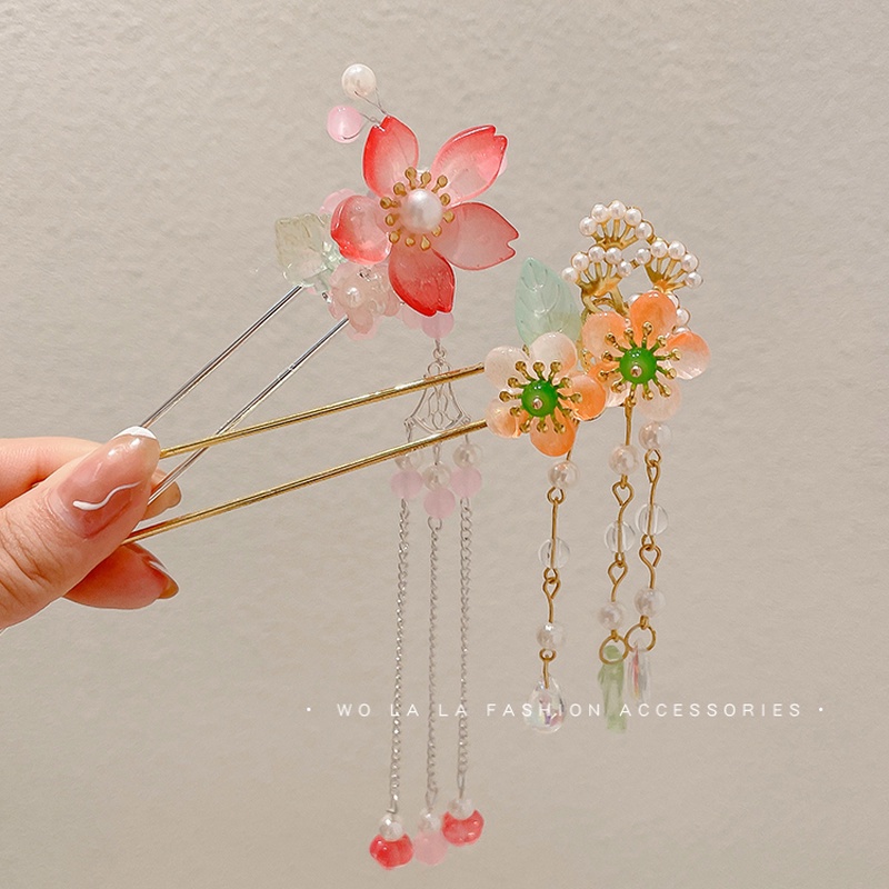 Trâm Cài Tóc Thiết Kế Tua Rua Phong Cách Cổ Điển Cho Nữ