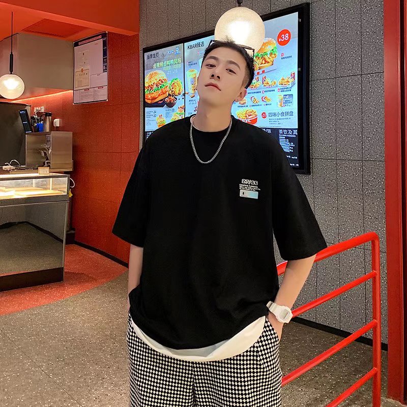 Áo Thun Tay Ngắn Dáng Rộng In Họa Tiết Thời Trang Mùa Hè Phong Cách Hàn Quốc Cho Nam Và Nữ Size M-5XL