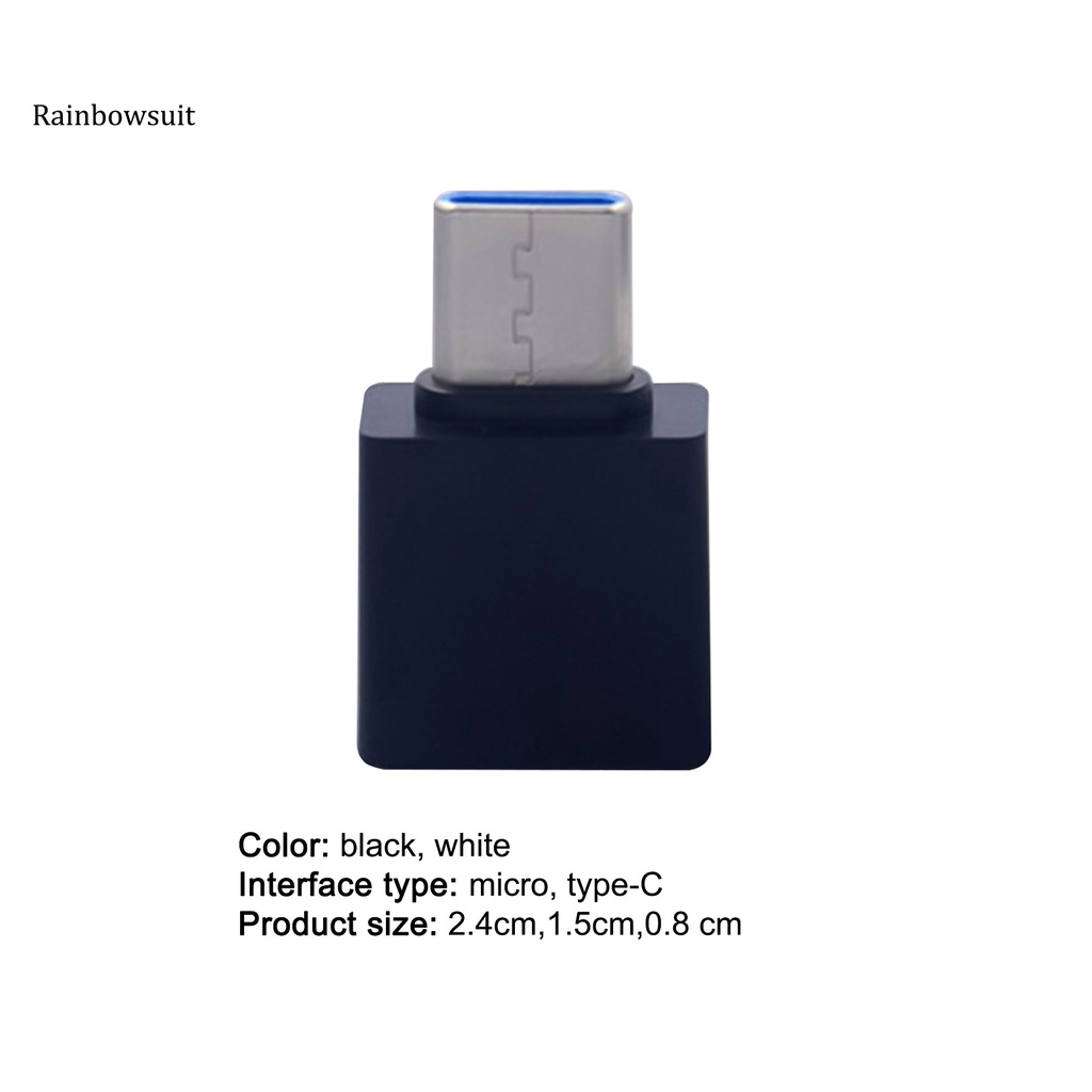 Đầu Chuyển Đổi Usb Sang Type-C / Micro Chất Liệu Dày Dặn Tiện Dụng Cho Điện Thoại Thông Minh