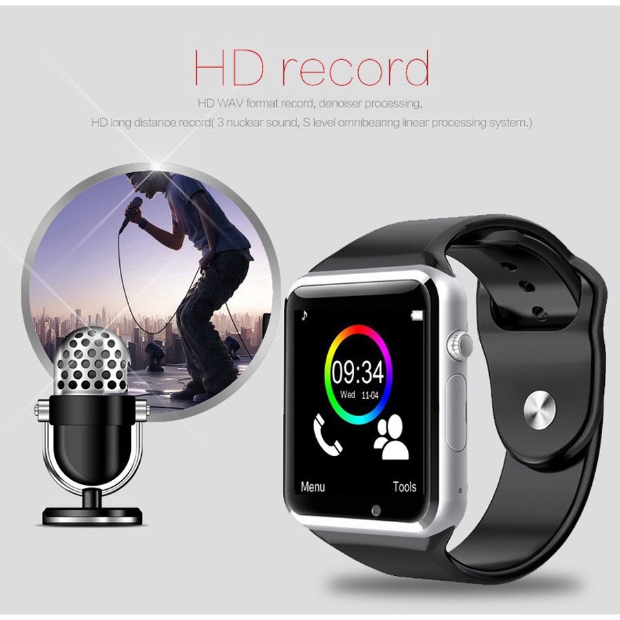 In stock smart watch can insert card QQ WeChat Bluetooth