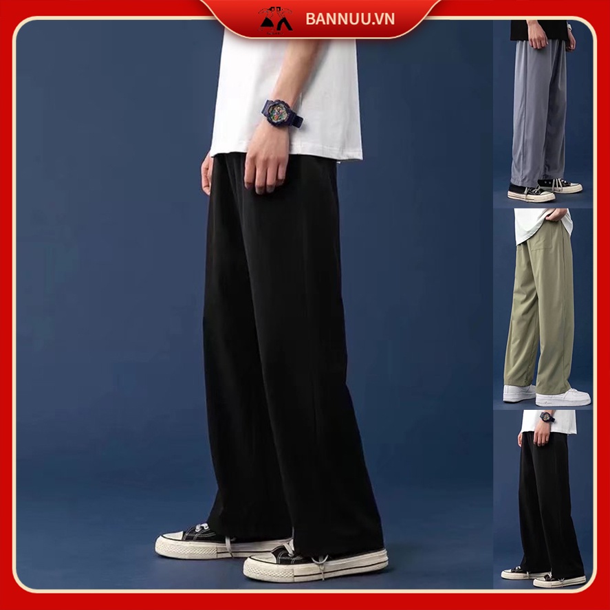Quần Thể Thao Ống Đứng Thời Trang Hè Năng Động quần nam phong cách Hàn Quốc quần jogger nam ống rộng from rộng quần ống suông