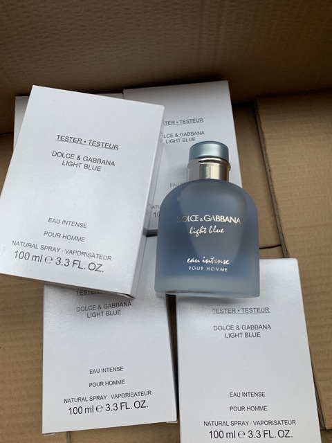 [FreeShip] Nước hoa tester D&G light blue eau intense pour homme 100ml