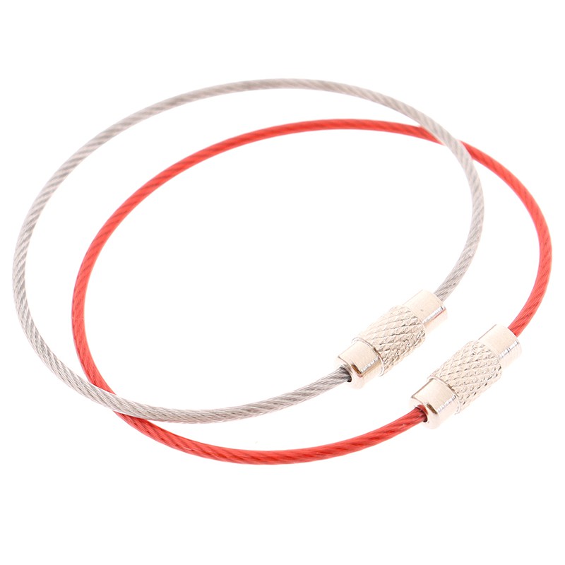 Set 10 Vòng Khóa Dây Cáp Bằng Thép Không Gỉ