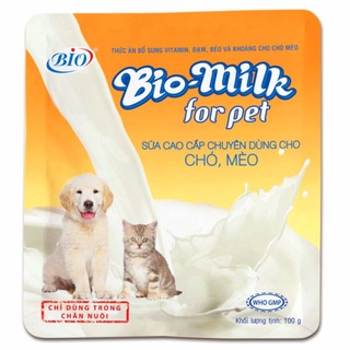 1 Gói sữa bột Bio-Milk dành cho chó mèo 100Gr