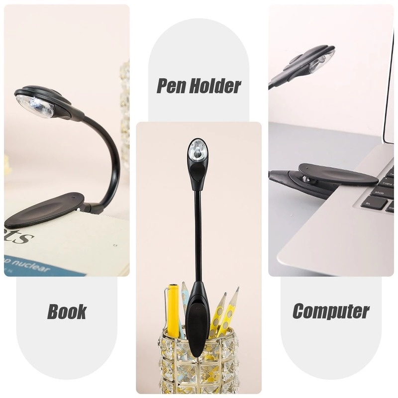 Đèn LED Đọc Sách Bảo Vệ Mắt Dạng Kẹp Linh Hoạt Nhỏ Gọn Linh Hoạt