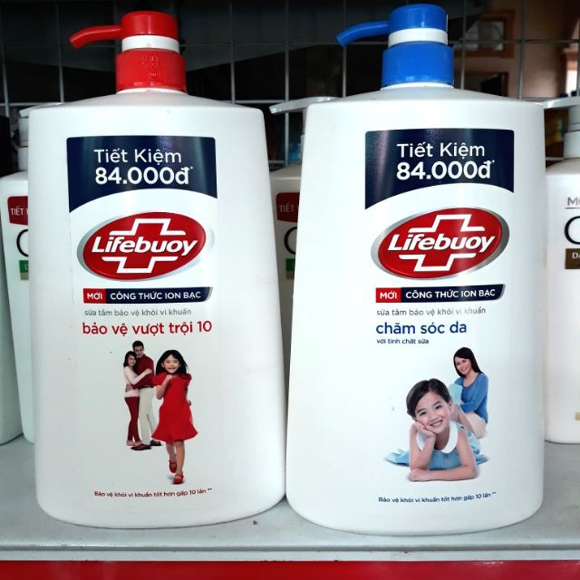 Sữa Tắm Lifebuoy Chai 1,1kg (Chai Đỏ Bảo Vệ Vượt Trội 10)