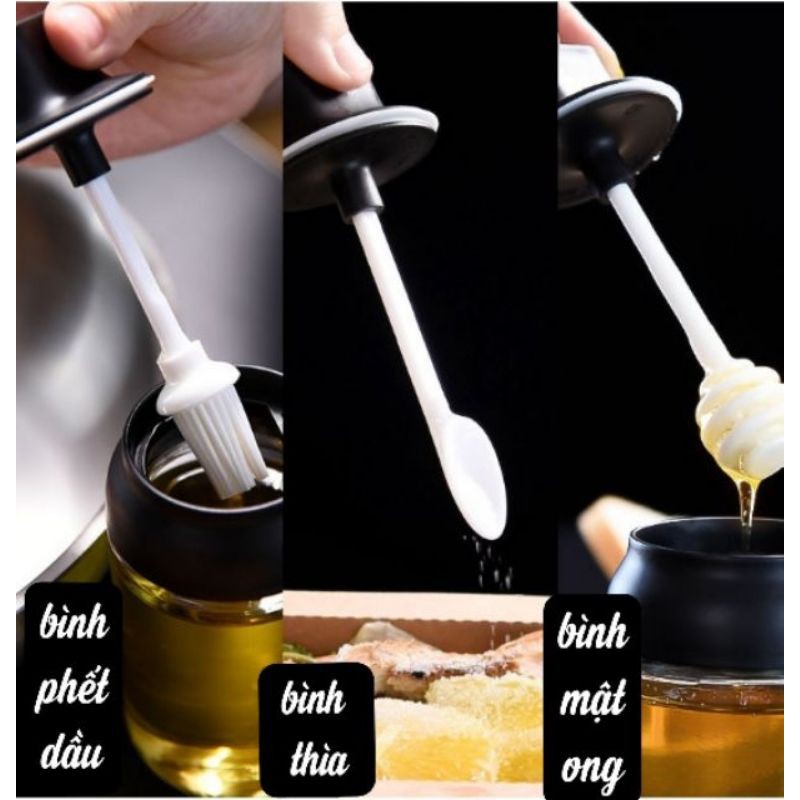 SIÊU HOT COMBO 2 LỌ ĐỰNG GIA VỊ THỦY TINH  NHỎ GỌN