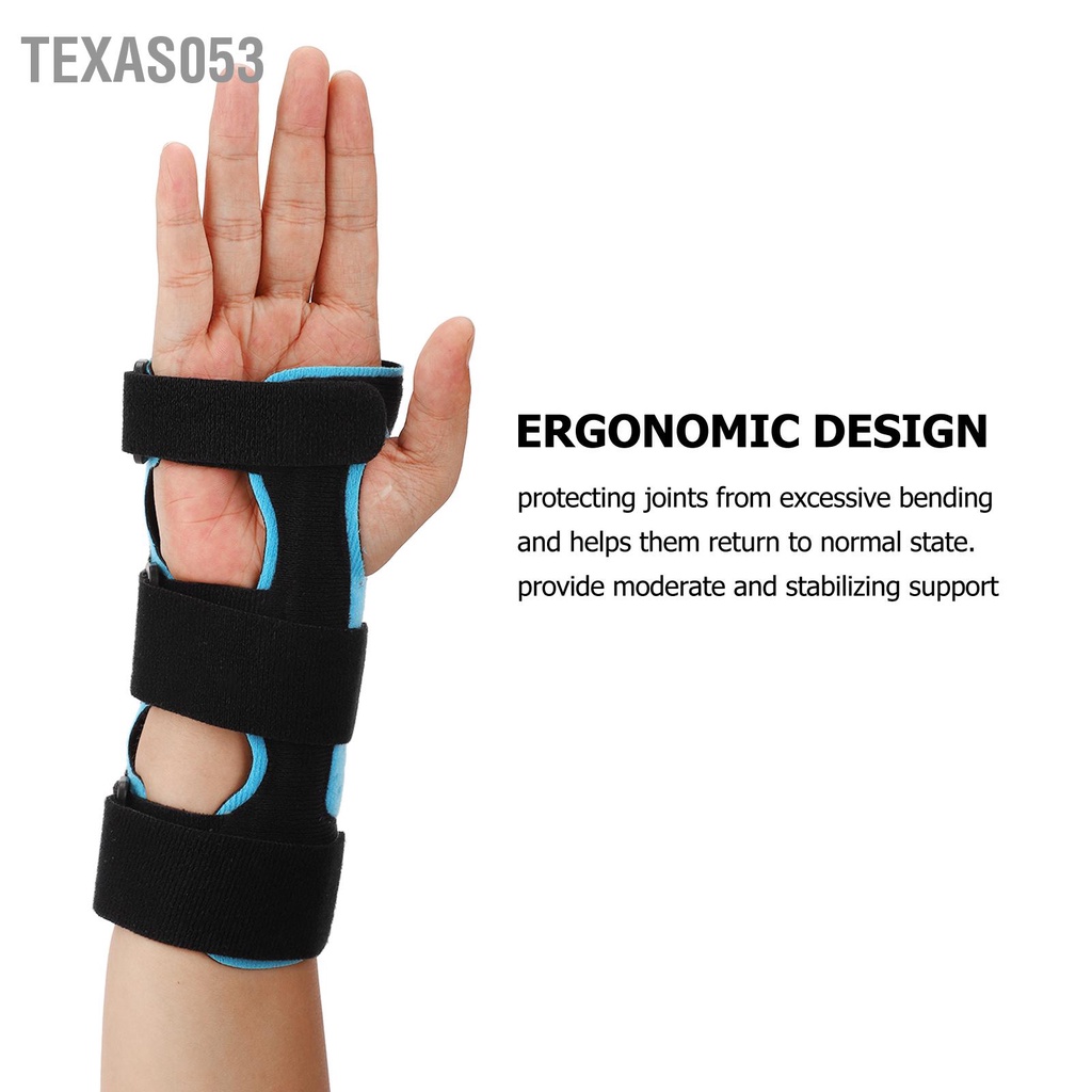 Texas053 Hỗ trợ cổ tay Thiết kế tiện dụng vừa phải Giảm đau Nẹp đa chức năng cho bệnh viêm khớp bong gân Viêm