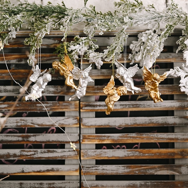Bộ 6 Thiên Thần Tinh Tế Trang Trí Giáng Sinh / Sinh Nhật / Tiệc Tùng