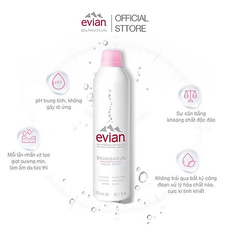 Xịt Khoáng Evian 50ml