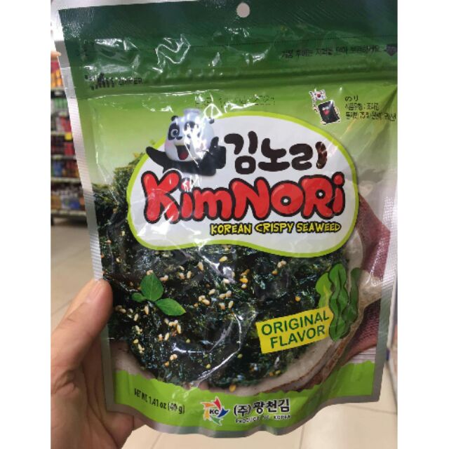 Tảo Biển Vị Truyền Thống Kimnori Gói 40G