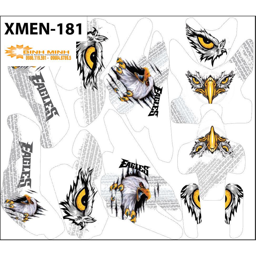 TEM TRÙM XE ĐIỆN XMEN MÃ 181