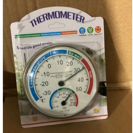 Đồng hồ đo Ẩm kế - Nhiệt kế đo nhiệt độ ẩm độ ngoài trời và trong nhà (Hàng Loại 1)