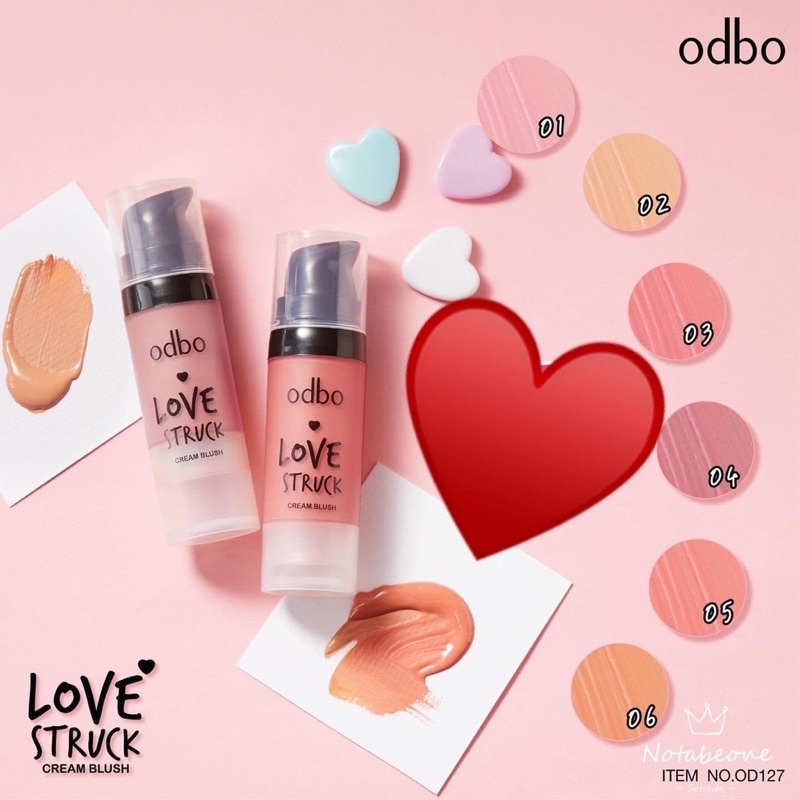 Má hồng dạng kem ODBO LOVE STRUCT CREAM BLUSH OD127