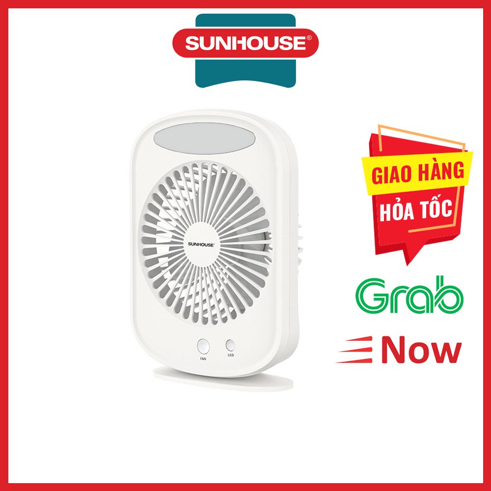 Quạt sạc mini Sunhouse SHD7110 bảo hành 12 tháng chính hãng