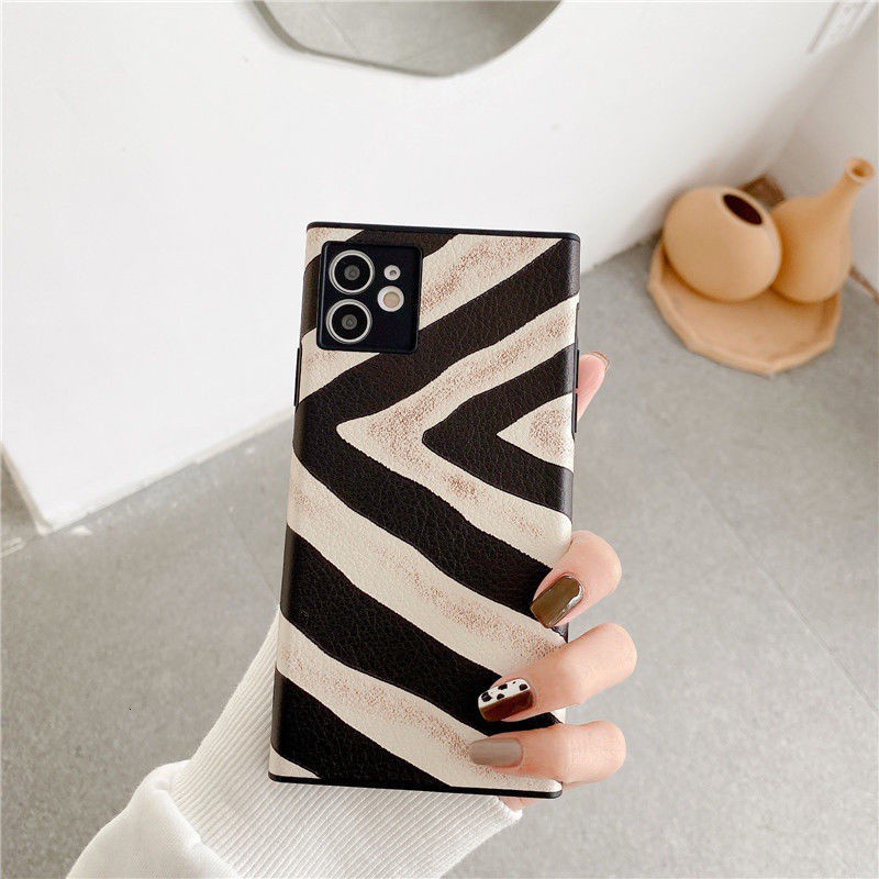 Ốp điện thoại silicone tpu in da báo thích hợp cho iPhone 11 12promax 7 8Plus SE X XS XR XSMAX 11pro max 12promax Mini