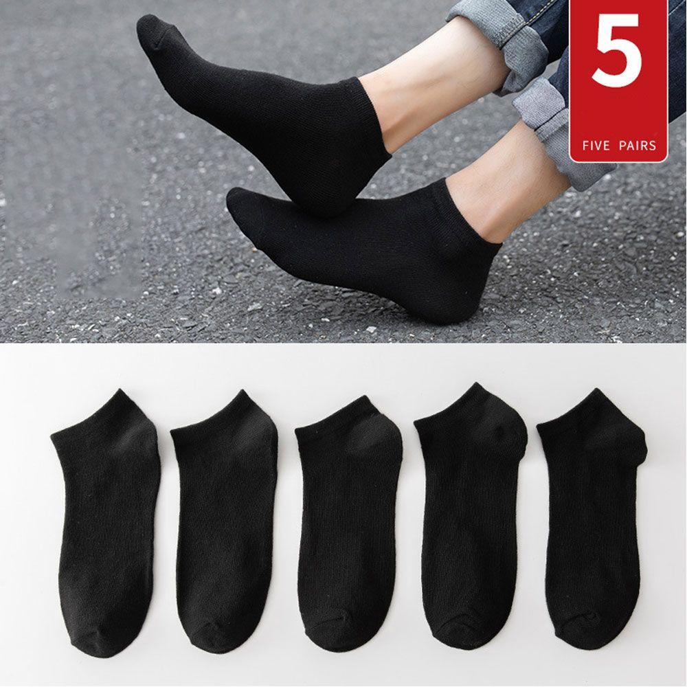 Túi 5 Đôi Vớ Cotton Co Giãn Dành Cho Tập Luyện Thể Thao