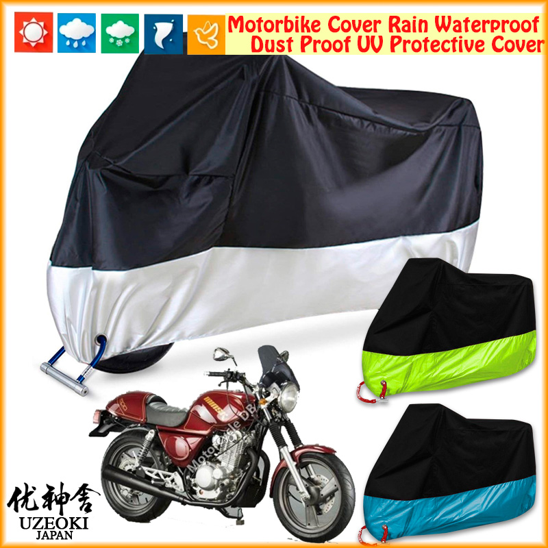 Motolevo Minsk 125 mod Motorcyle Cover Motorbike Cover Nắp đậy xe máy Nắp đậy xe máy Nắp che xe máy Xe máy chống thấm nước che mưa che moto Selimut Động cơ Mưa Chống thấm Bụi Bụi UV Vỏ bảo vệ động cơ Sarung Motor