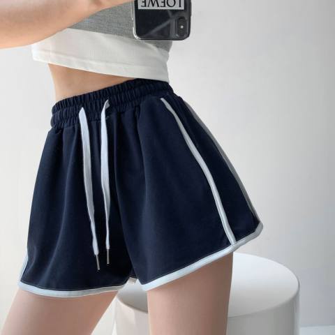 Quần short thể thao SUXI lưng cao dáng rộng đơn giản thời trang mùa hè cho nữ